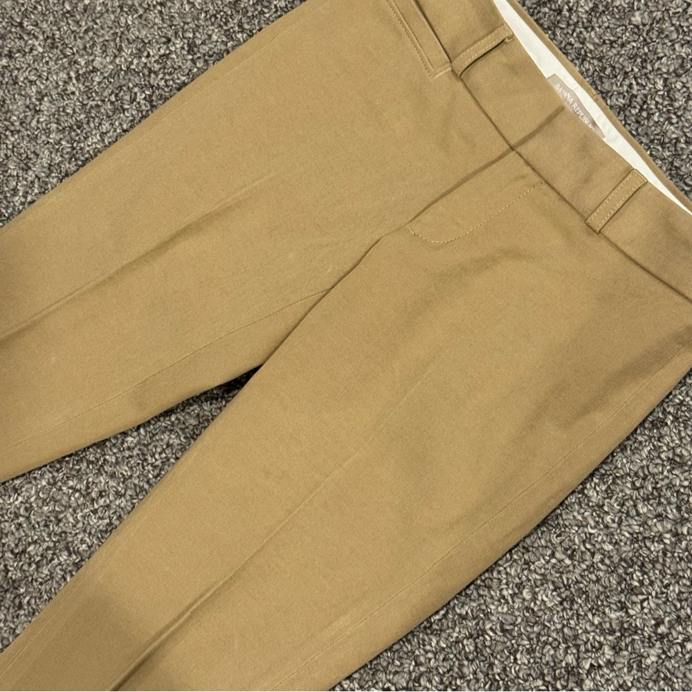 Banana Republic Women's Cropped Tailored Pants “Sloan” Fit  Tan - Picture 3 of 7